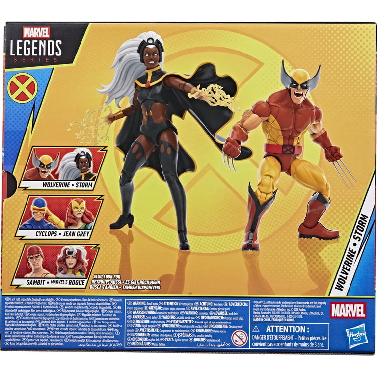 Marvel Legends Series Wolverine and Storm, X-Men '97, 6-Inch