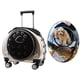 thumbnail image 3 of Maleta con ruedas para mascotas para gatos y cachorros, para gatos con ventilación, didad con tapete para viajes, caminatas, caminatas y - dorado Sunnimix Caja de la carretilla, 3 of 8