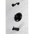 thumbnail image 3 of Kingston Brass KB2630BX Metropolitan Single-Handle Pressure Balanced Tub and Shower Faucet, Matte Black, 3 of 7