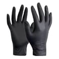 thumbnail image 2 of Guante de Nitrilo Bluzen Multiusos Paquete de 100 piezas TALLA L Color Negro, 2 of 6