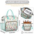 thumbnail image 5 of Pioneer Flower Floral Print Pattern Womens Lunch Box for Work,Insulated Large Lunch Bag for Tween and Teen,Loncheras Para Mujer,Leakproof Adult Lunch Bag for Work,Beach,Travel,Picnic,Camping, 5 of 7