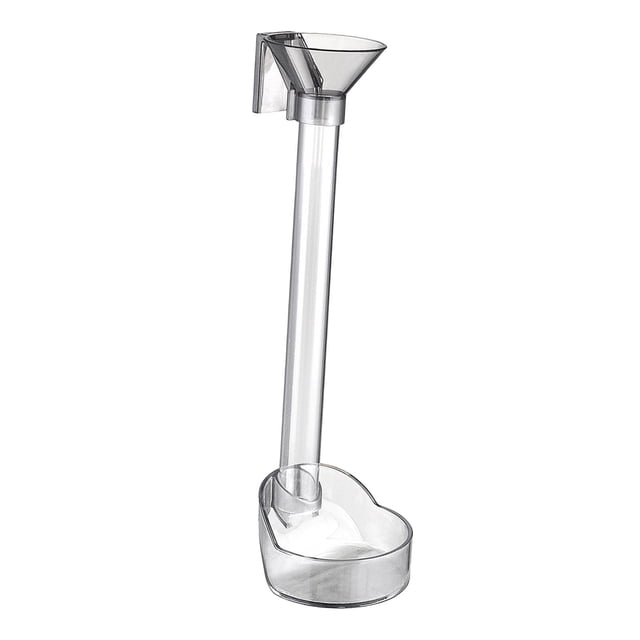 Tubo de alimentación duradero Comedero de alimentos Tazón Bandeja de plato transparente para almejas de camarones de cristal Suministros para jinwen Tubo alimentador de acuario