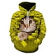 thumbnail image 5 of Sudadera con capucha con estampado 3D de gato lindo para hombres y mujeres, sudadera informal de manga larga de gran tamaño, sudaderas para hombres, 5 of 5