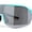 Light Blue Silver Mirror, variant on Xloop Silver Mirror Shield Oversize Half Rim Neon Plastic Sport Sunglasses Light Blue