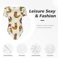 thumbnail image 5 of Picia Boho Chicken Womens One Piece Swimsuits Modest Tummy Control Bathing Suits Lace Up Slimming Swim Suit-Large, 5 of 9