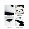 thumbnail image 5 of GlobalBreeze Panda Plush Toy, Soft Stuffed Animal Bear Doll, Fluffy Furry Panda Plushie, Cute Cuddly Plush Decor, Cozy Gift for Kids Adults, Birthday Christmas Present, 5 of 7