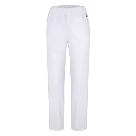 Adar Universal Natural-Rise Mock Fly Drawstring Tapered Leg Pants Petite - 501P - White -