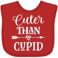 thumbnail image 3 of Inktastic Valentine Day Cuter Than Cupid Boys or Girls Baby Bib, 3 of 4