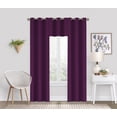 thumbnail image 3 of Eclipse Dayton Solid Purple Blackout Grommet Single Curtain Panel, 42" x 84", 3 of 8
