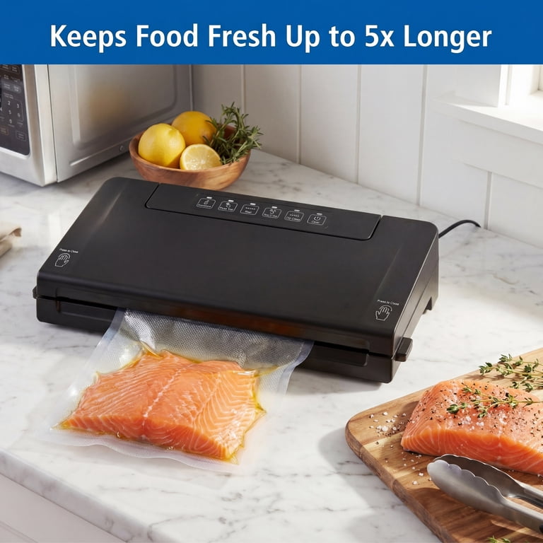 Mainstays Food Vacuum Sealer Machine, Powerful Multi-Mode Food