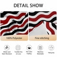 thumbnail image 6 of Round Tablecloth Geometric Striped Pattern Waterproof Oil Proof Polyester Table Cloth Cover Decor for Home Dining Outdoor,Patio,Parties, 54" Dia. Red Black Wave Pattern, 6 of 9