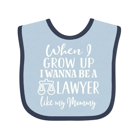 

Inktastic Future Lawyer Like Mommy Gift Baby Boy or Baby Girl Bib