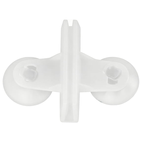 3x2.1 Inch PVC Aquarium Suction Cup Divider Clips, Fish Tank Isolation Mesh Board Fixing Brackets, Durable Glass Holding Clamps for Aquatic Breeding Partition and Fish Tank Decor Setup,1 Pc,White
