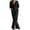 D706/Black, variant on Dresses For Women And Extra Long Dress V Neck Long Sleeve Ruffled Tie Waist Asymmetric Split Elegant Dress Beach Vacation Clothes Classic