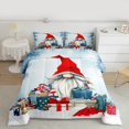 thumbnail image 2 of Manfei Christmas Gnome Queen Comforter Set 3 Pieces for Kids, Merry Xmas Bedding Sets, Happy New Year Festival Bedding Comforter Set, Lightweight Room Decor, 2 of 8