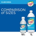 thumbnail image 2 of Canada Dry Club Soda, 1 Liter Plastic Bottles, 15 Pack Sparkling Carbonated Water, 2 of 5