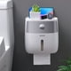 thumbnail image 4 of Dispensador automático de pañuelos con sensor, montaje en pared, transparente, soporte inteligente para pañuelos, ideal para el hogar, el baño o la oficina. Diseño plegable, estructura, 4 of 9