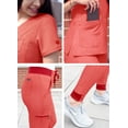thumbnail image 5 of Adar Pro Modern Athletic Scrub Set For Women - Modern V-Neck Scrub Top & Yoga Jogger Scrub Pants, 5 of 7