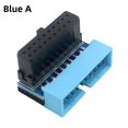 thumbnail image 2 of Adaptador ABS Metal Conector portátil Adaptador hembra para placa base (Azul A), 2 of 5