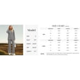 thumbnail image 6 of PRETTYGARDEN Women's Two Piece Lounge Sets Matching Long Sleeve Shirts Wide Leg Pants Tracksuits Travel Outfits Fall Clothes, 6 of 10