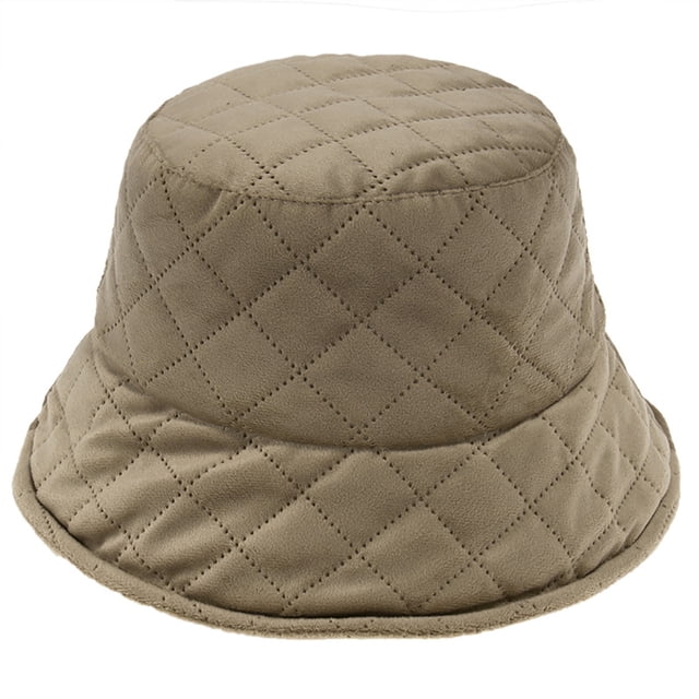 Sombreros De Cubo De Invierno Con Cuerda Ajustable, Gorros De Guata De Celosía De Color Sólido, Sombrero De Pescador De Lavabo Unisex Minnieouse AP007034-01