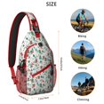 thumbnail image 5 of Sling Backpack,Christmas Gift and Deer Pattern Sling Bag with Water Bottle Holder,Waterproof Sling Bag for Men/Women with Headphone Jack for Hiking,Travel, 5 of 6