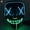 Ice Blue + Green, variant on PULLIMORE Halloween Scary Mask Double Colors Led Mask EL Wire Light up Mask For Halloween Cosplay Costume Party (White + Blue)