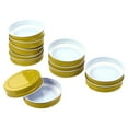 TUIBELYN 12pcs Wide Mouth Mason Jars Lids Canning Lids for Golden Mason
