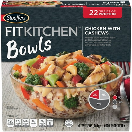 STOUFFER'S FIT KITCHEN Bowls Chicken with Cashews 12 oz. Box - Walmart.com