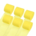 thumbnail image 1 of Uxcell Cintas de Papel Crepé 6 Rollos 196.8 pies para Decoración, Amarillo (1.4 in x 32.8 ft/Rollo), 1 of 5