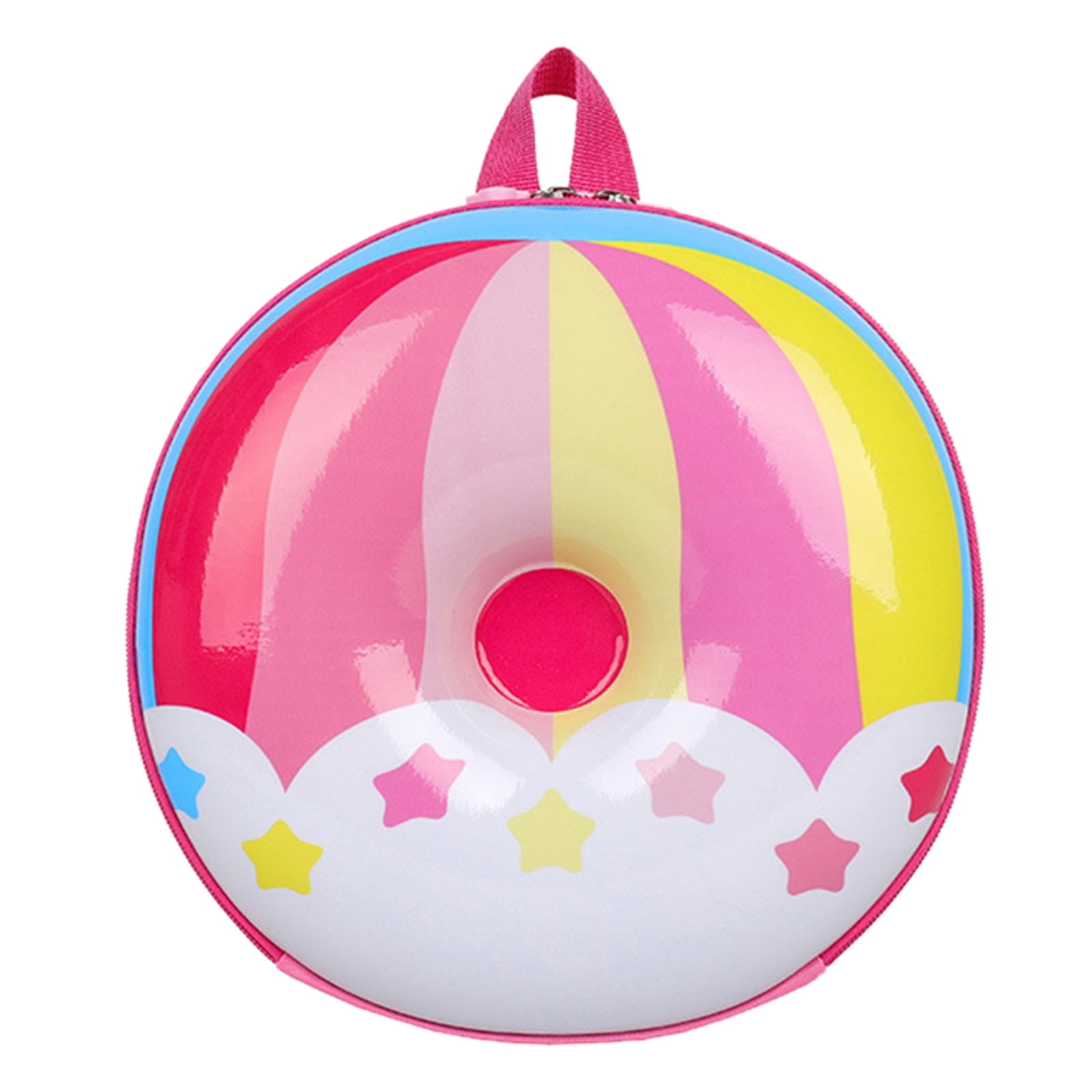 JAHH Waterproof Round Nursery Backpack - Unisex Baby School Bag with Dual Zipper Closure, Cute Cartoon Design Toddler Daycare Essentials Carrier