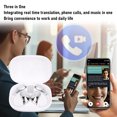thumbnail image 3 of AI Translation Earbuds, Real Time Translator Earbuds 164 Languages with 7 Translation Modes, 3 in 1Design, for Travel Business Learning, 3 of 7