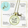 thumbnail image 5 of Mom of Son Necklace Boy Stole Heart Train Gutsy Goodness Female Adult Bronze Metal Jewelry, 5 of 8