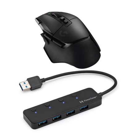 UPC: 0196271770015 | Logitech G502 X Lightspeed Wireless Gaming Mouse (Black) with 4-Port USB 3.0 Hub