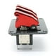 thumbnail image 3 of Interruptor de relé del motor de encendido Yotijar Panel de Interruptor de 3 con Cubiertas Rojas 12V 20A, 3 of 8