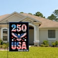 thumbnail image 2 of Jbralid 250th Usa American Eagle Flag With Stars And Stripes Design For Spring Summer Home Outdoor Garden Yard Door Decor 12x18 inch, 2 of 5