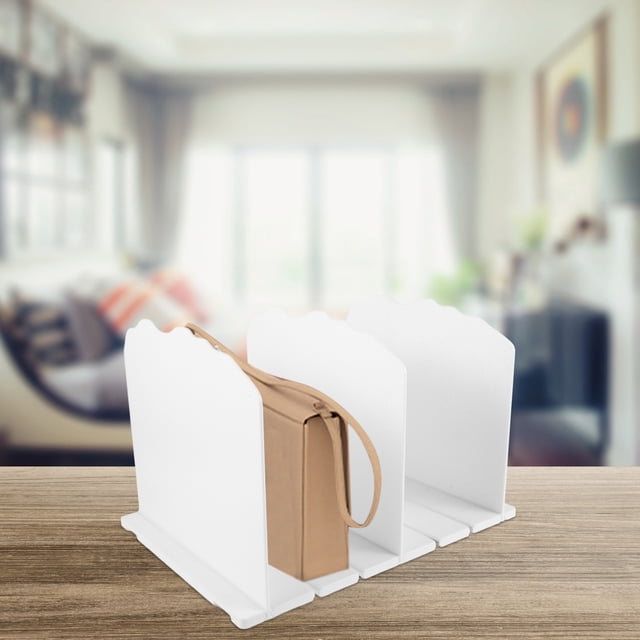 Raindrops Sturdy White Shelf Divider for Closet Organization Multi Function Use in Dorm Home and Office