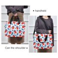 thumbnail image 6 of FORMRS 16" Laptop Bag Carrying Sleeve Case with Handle Travel Shoulder Briefcase, Playful Strawberries, 6 of 8