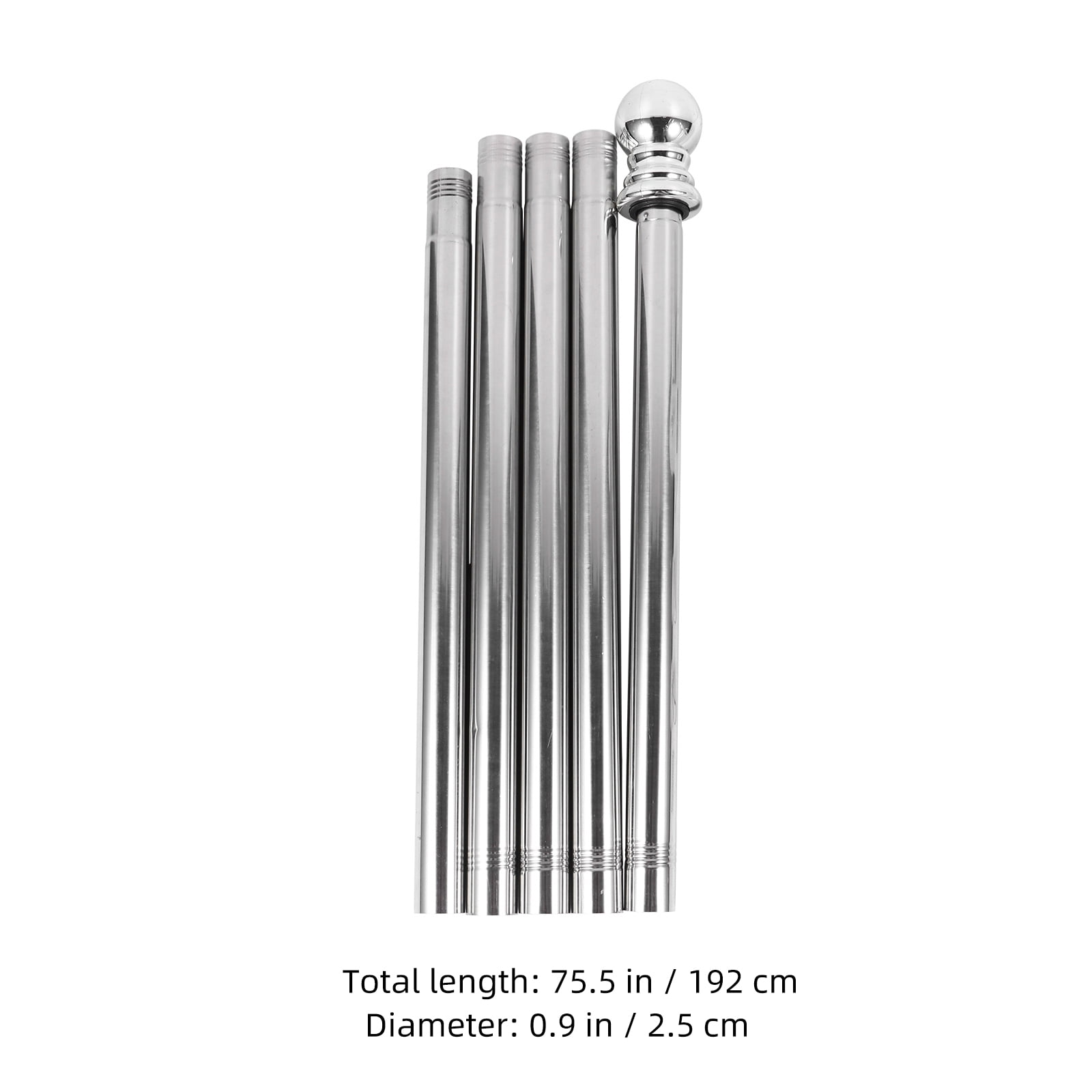 HONMEET Rustproof Alloy Wall Mount Flag Pole Holder, Weather Resistant for Roofs, Trucks, Outdoor Display and Garden Use
