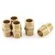 thumbnail image 1 of 5 Pcs 1/4 BSP a 1/4 BSP Adaptador Rápido de Niple de Tubo de Latón con Rosca Macho, 1 of 2