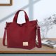 thumbnail image 1 of Bolsa de viaje extensible con doble tirante al hombro - Bolsa deportiva 37L y bolsa de gimnasio - Camisa de nylon para mujer - Vino, morado, azul oscuro, verde menta, verde, rojo, 1 of 6