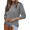 Gray, variant on Arach&Cloz Women's Wool Blend Classic Crew Neck Casual Fall Sweaters