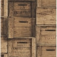 thumbnail image 3 of A-Street Prints by Brewster 2701-22350 Reclaimed Wood Crates Dark Wood Distressed Wood Wallpaper, 3 of 3