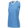 thumbnail image 4 of Augusta Sportswear Womens Rover Jersey S Columbia Blue/White, 4 of 5