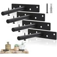 thumbnail image 1 of Chockeie Invisible Shelf Bracket, Iron Shelf Bracket, Wall Shelf Bracket Heavy Duty Bracket - 4 Pieces, 1 of 6