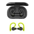 thumbnail image 1 of Moyic Auriculares Auriculares inalámbricos Cabina de carga Bluetooth 5.0 Auriculares estéreo Auriculares deportivos manos libres para Cables de audio/vídeo verde, 1 of 8