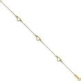 thumbnail image 2 of 14K Yellow Gold Fancy Heart Bracelet Made In Indonesia sf1578-7.25, 2 of 5