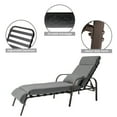 thumbnail image 4 of Crestlive Products Dark Gray Adjustable Steel Chaise Lounge Chairs Set of 2, 4 of 7