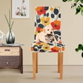 thumbnail image 4 of Yayeee 4 Pack Dining Chair Covers Stretch Parson Chairs Slipcovers Seat Protector, Floral Pattern, 4 of 6