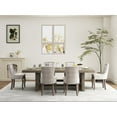 thumbnail image 2 of Dining Chairs Set of 8, Kitchen & Dining Room Chairs, Fabric Upholstered Dinning Chairs, Sillas De Comedor, Nailhead Trim, Wood Legs (Beige, 8 Pcs), 2 of 11